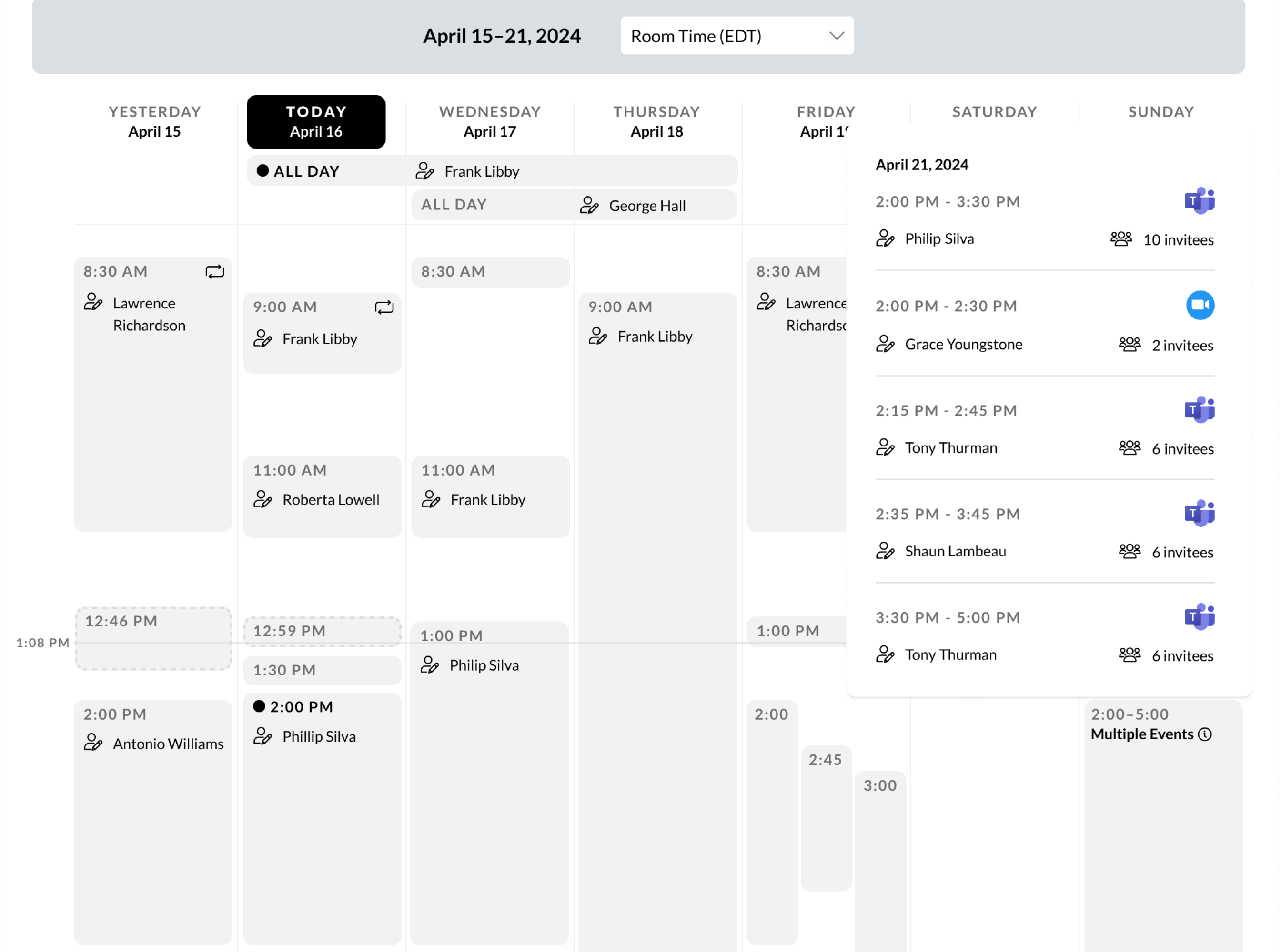 7-Day Calendar example