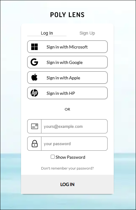 Poly Lens Login